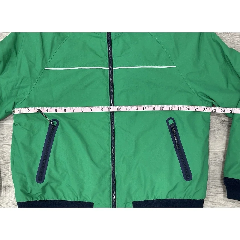 Land's‎ End Kelly Green Squall Bomber Boys Girls Jacket Youth Size Large (14-16)